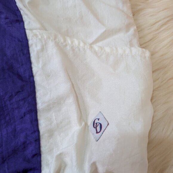 Vintage Cheerleader & Danz Team Purple and Yellow Windbreaker Size XL - Picture 3 of 10